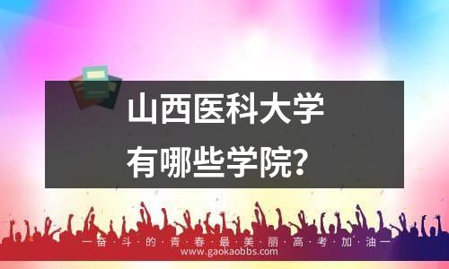 山西医科大学有哪些学院？