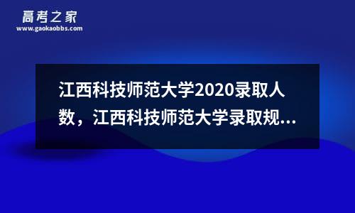 江西科技师范大学2020录取人数，江西科技师范大学录取规则