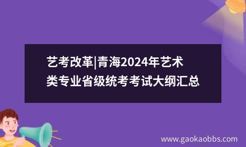 艺考改革|浙江2024年艺术类专业省级统考考试大纲汇总