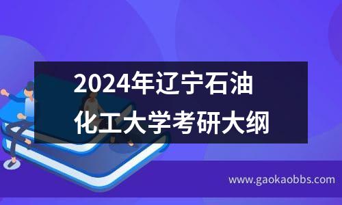 2024年辽宁石油化工大学考研大纲