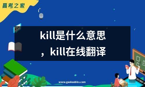 kill是什么意思，kill在线翻译