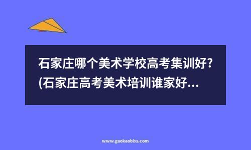 石家庄哪个美术学校高考集训好?(石家庄高考美术培训谁家好?高分悬赏)